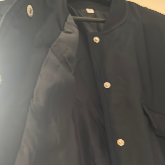 Men's Navy Bomber Jacket - Picture 2 of 3